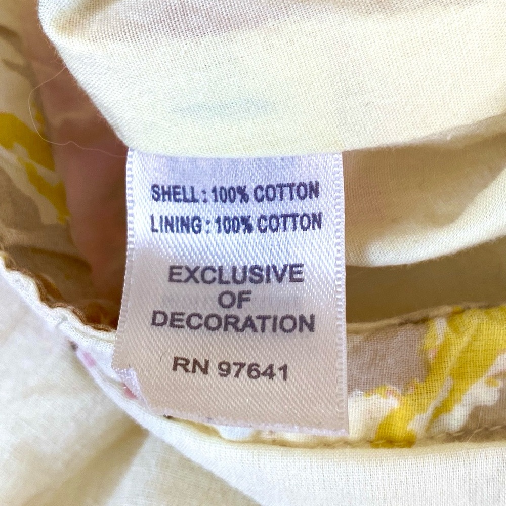 J. Jill Petite Vintage Yellow Pink Floral Butterfly XSP Boho Chic Spring Skirt - Picture 11 of 12